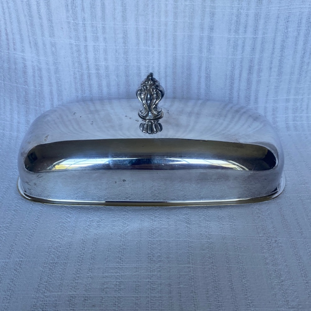 Vintage butter dish (probably silver plated) - Picture 9 of 9